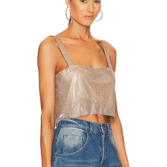 SNDYS Audrina Top Gold S - Picture 2 of 8